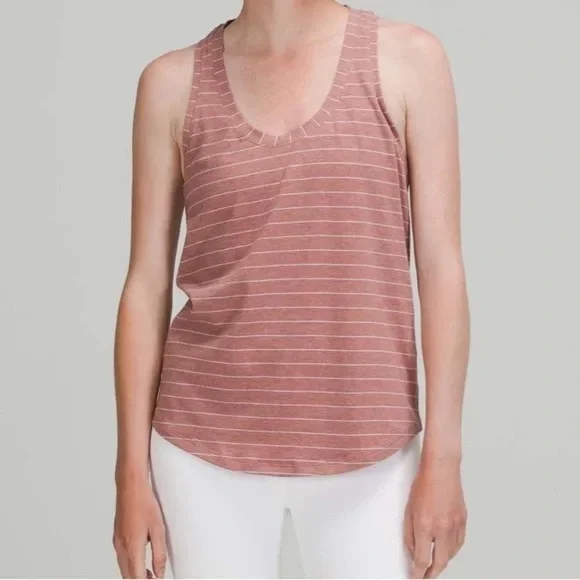Lululemon Love Tank Top
Short Serve Stripe Heathered Spiced Chai White - Picture 4 of 7